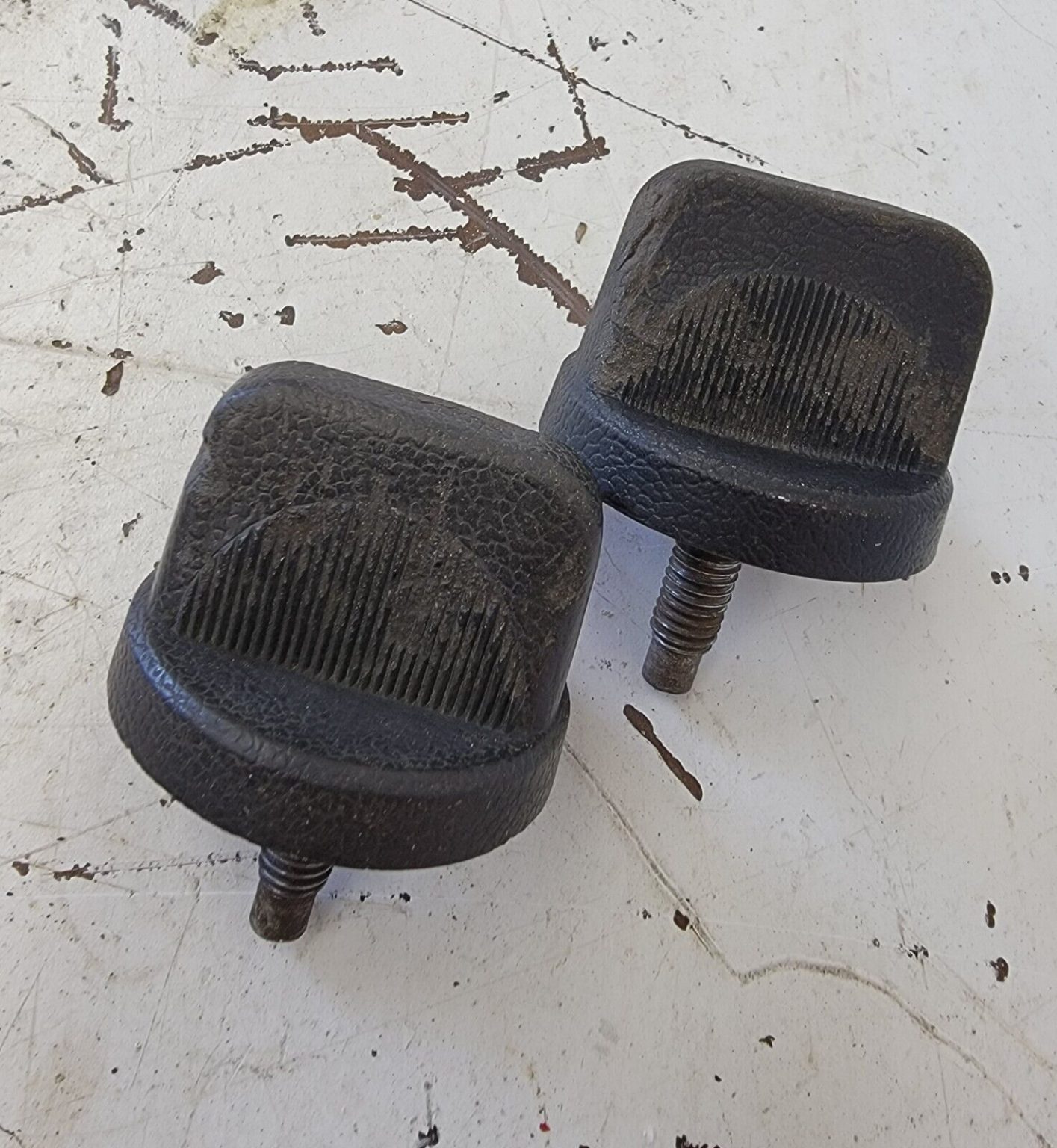 19761986 JEEP CJ WINDSHIELD FRAME INSIDE KNOBS PAIR One Jeep Jeep